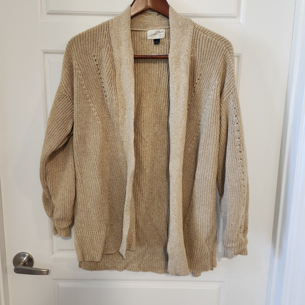 Tan Oversized cardigan